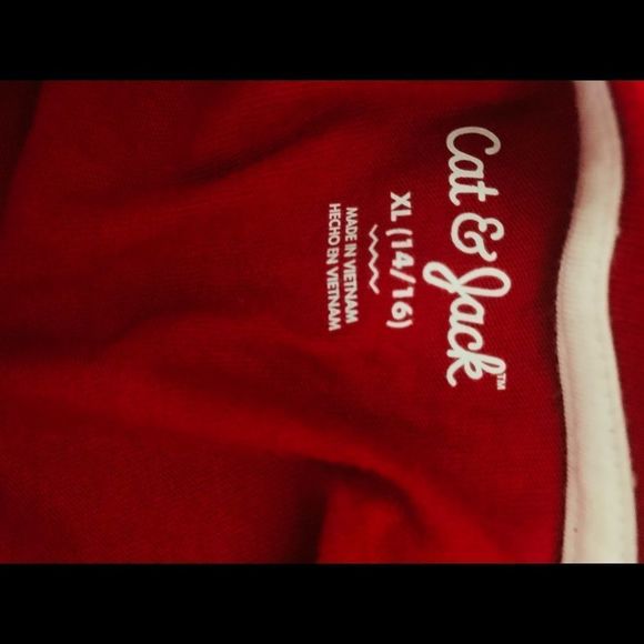 Girls Sz XL (14-16) Cat & Jack Red Shirt - Picture 4 of 4